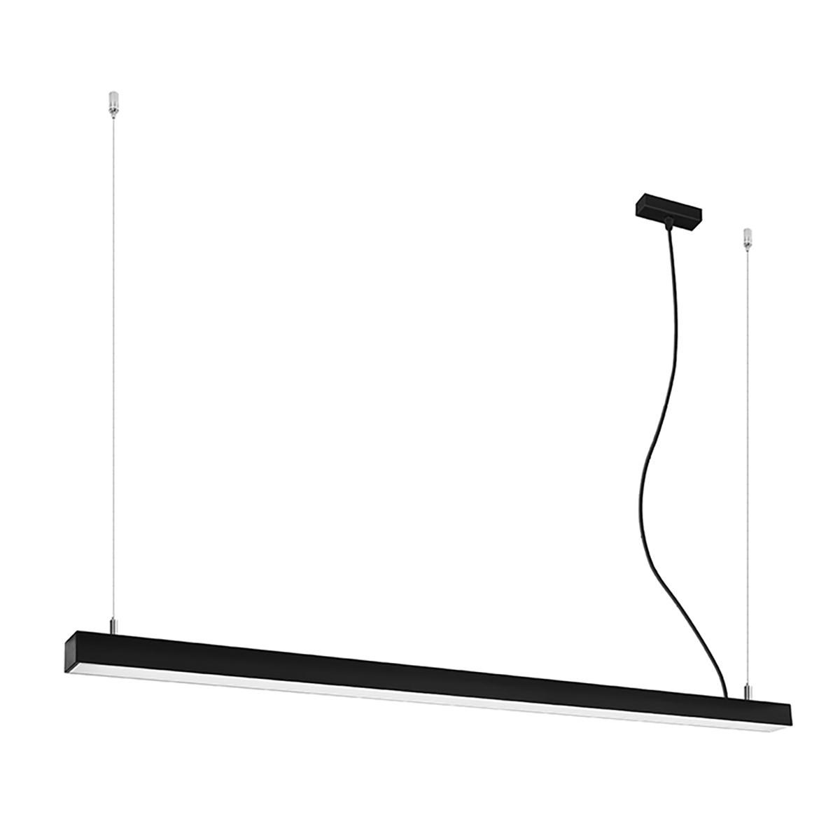 Sollux Lámpara colgante PINNE 150 negro 4000K