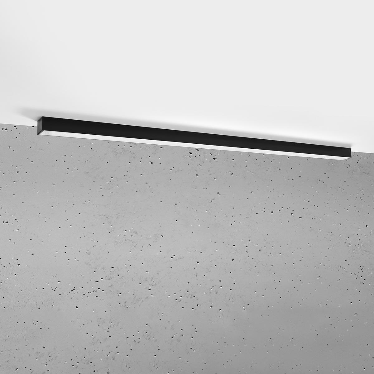 Sollux Plafón PINNE 150 negro 3000K