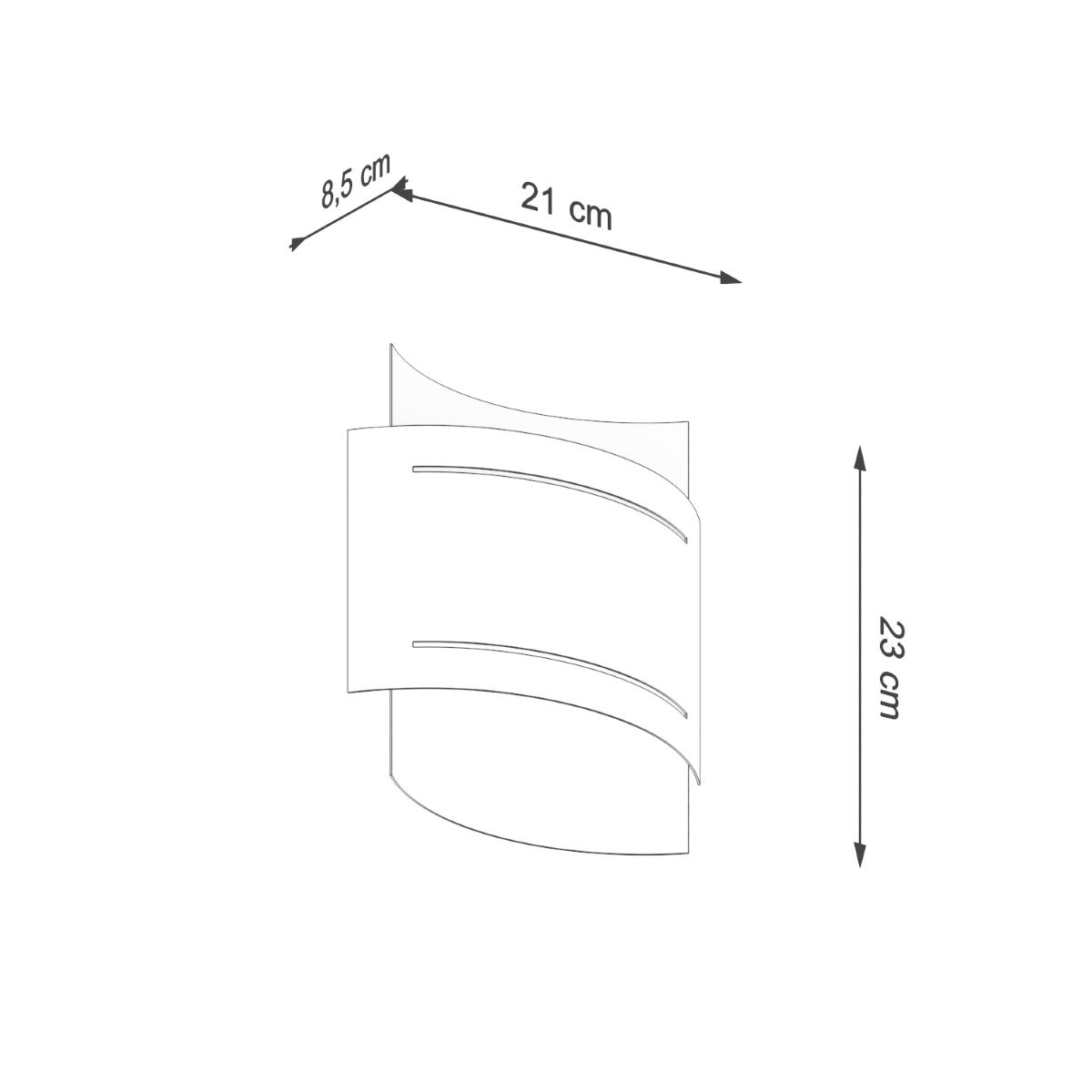 Sollux Aplique HESTIA negro 
