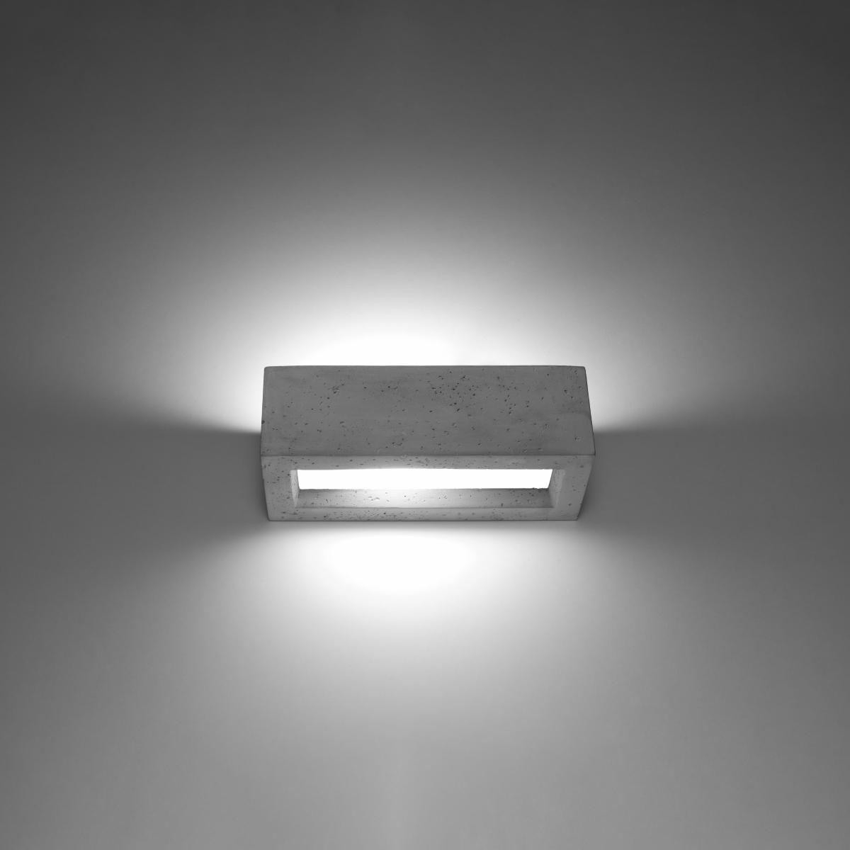 Sollux Lámpara de pared VEGA 30 hormigón 