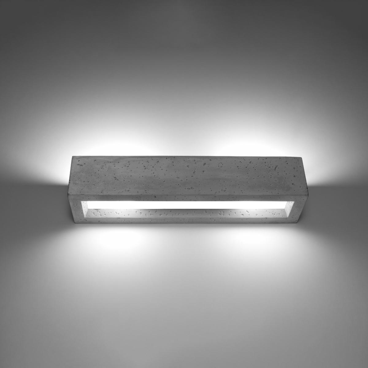 Sollux Lámpara de pared VEGA 50 hormigón 