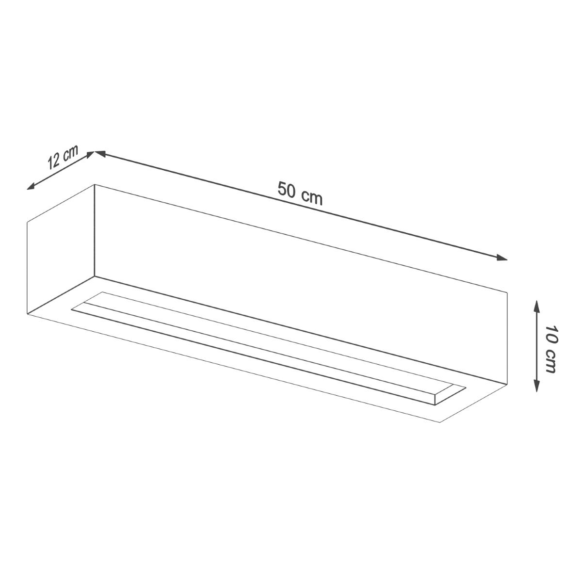 Sollux Lámpara de pared VEGA 50 hormigón 