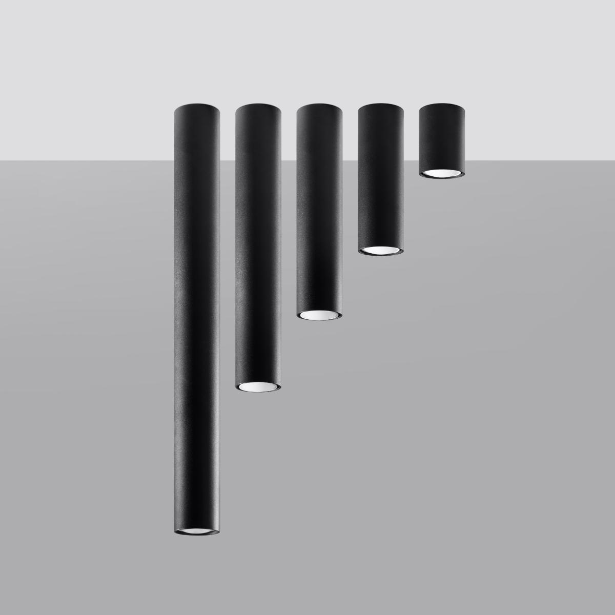 Sollux Plafón LAGOS 60 negro 