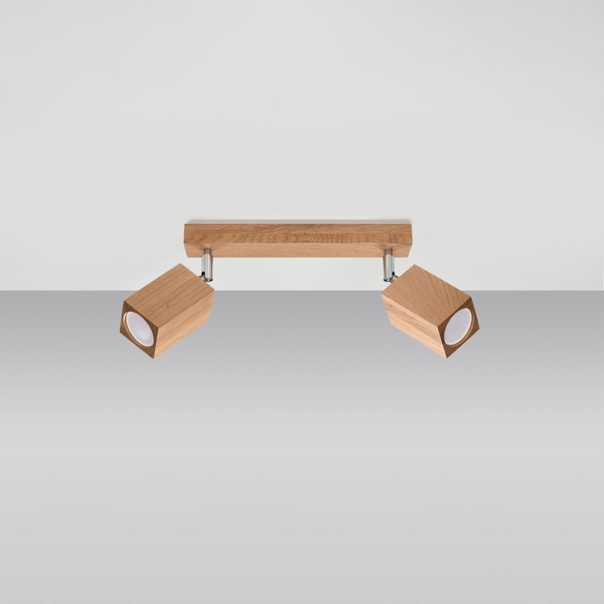 Sollux Lámpara de techo KEKE 2 roble 