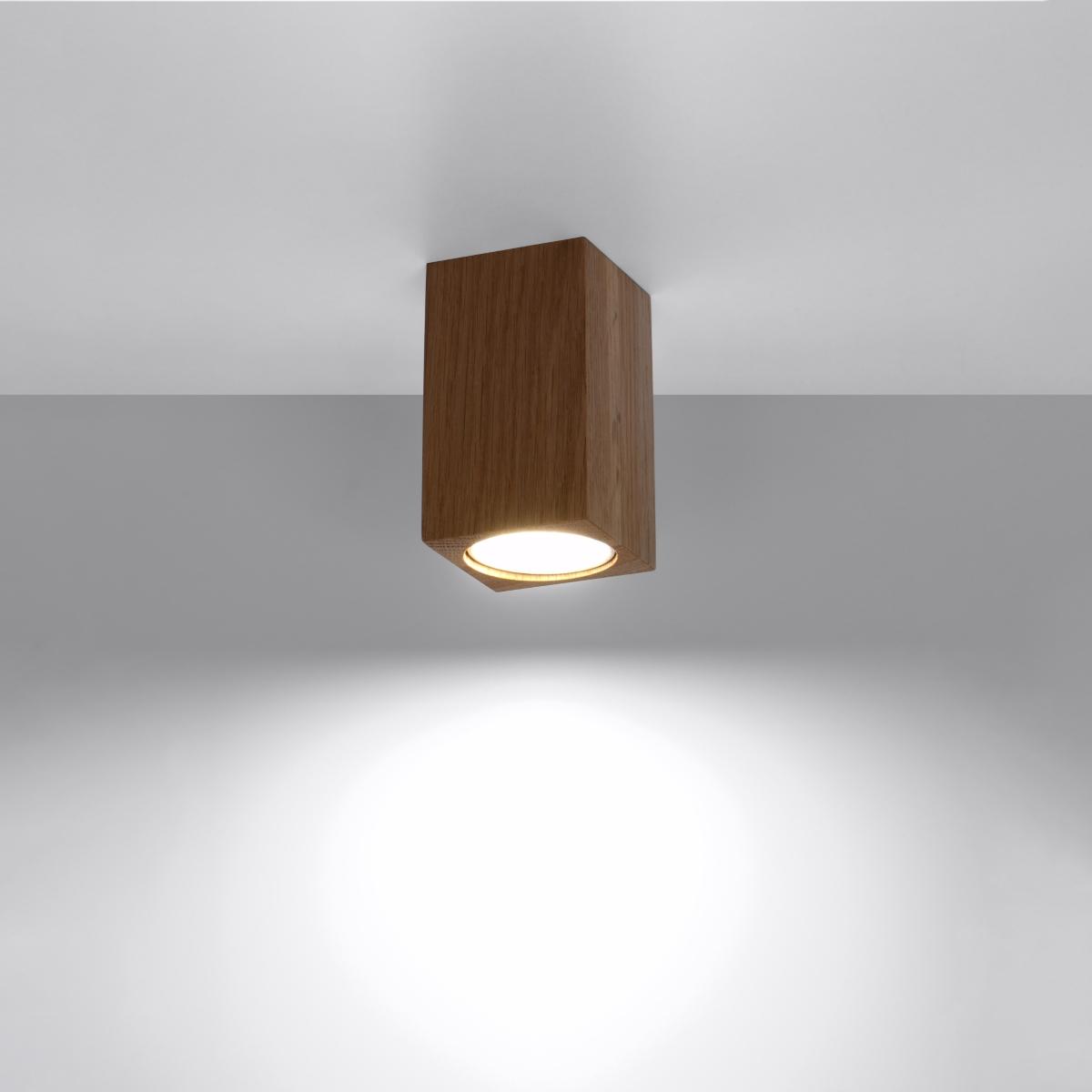 Sollux Lámpara de techo KEKE 10 roble 