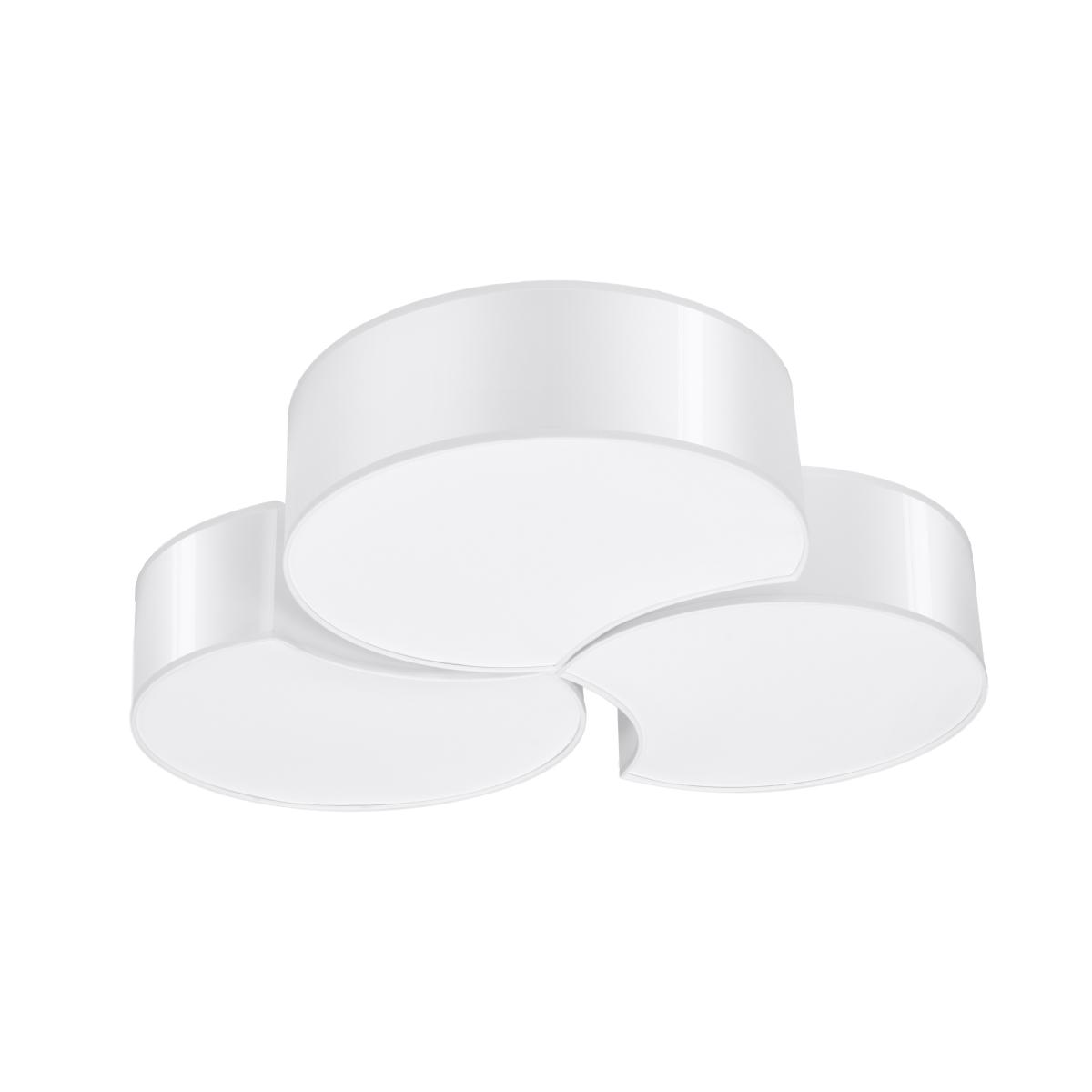 Sollux Plafón CIRCLE 3B blanco 