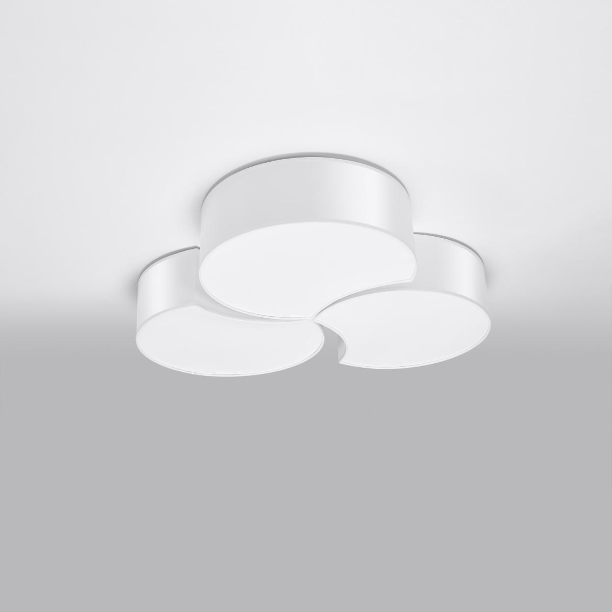 Sollux Plafón CIRCLE 3B blanco 
