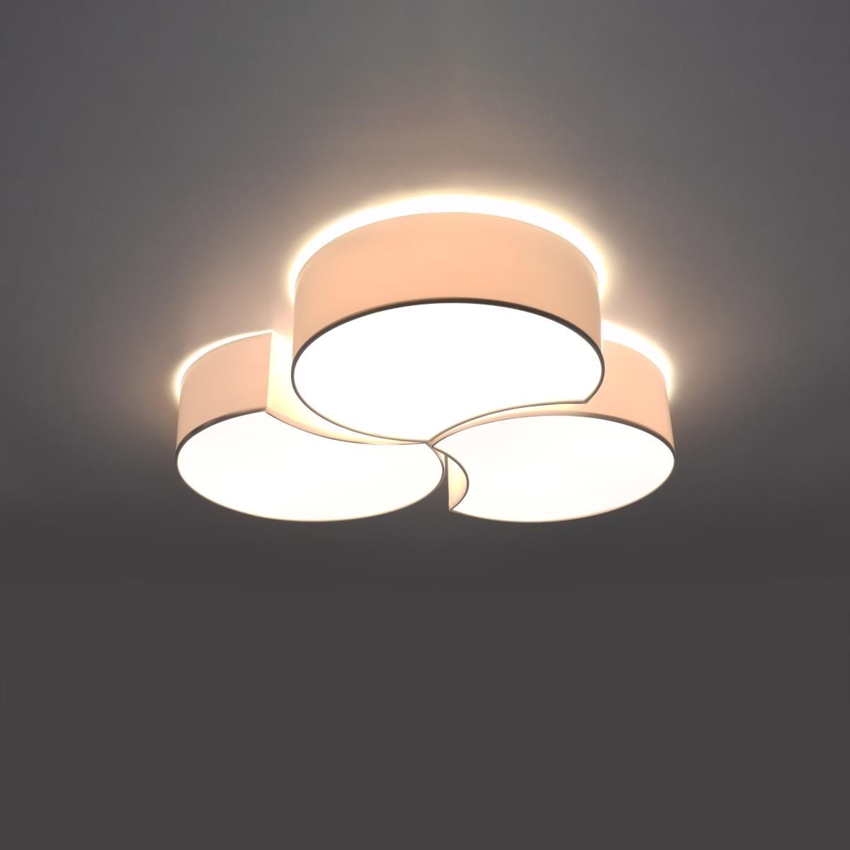 Sollux Plafón CIRCLE 3B blanco 