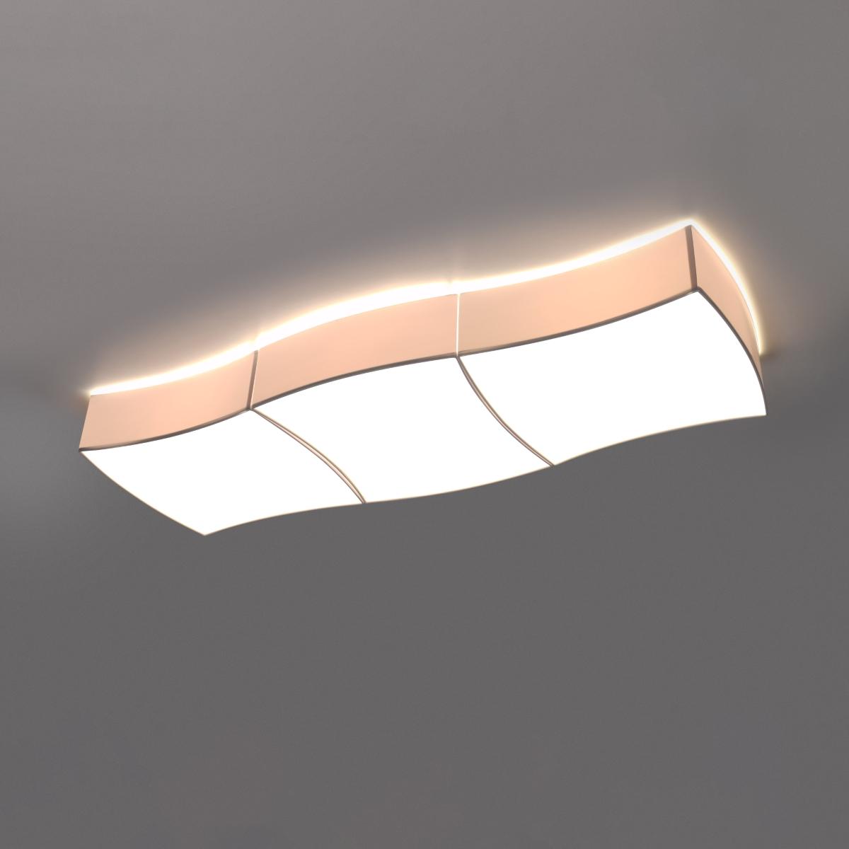 Sollux Lámpara de techo SQUARE 3 blanca 