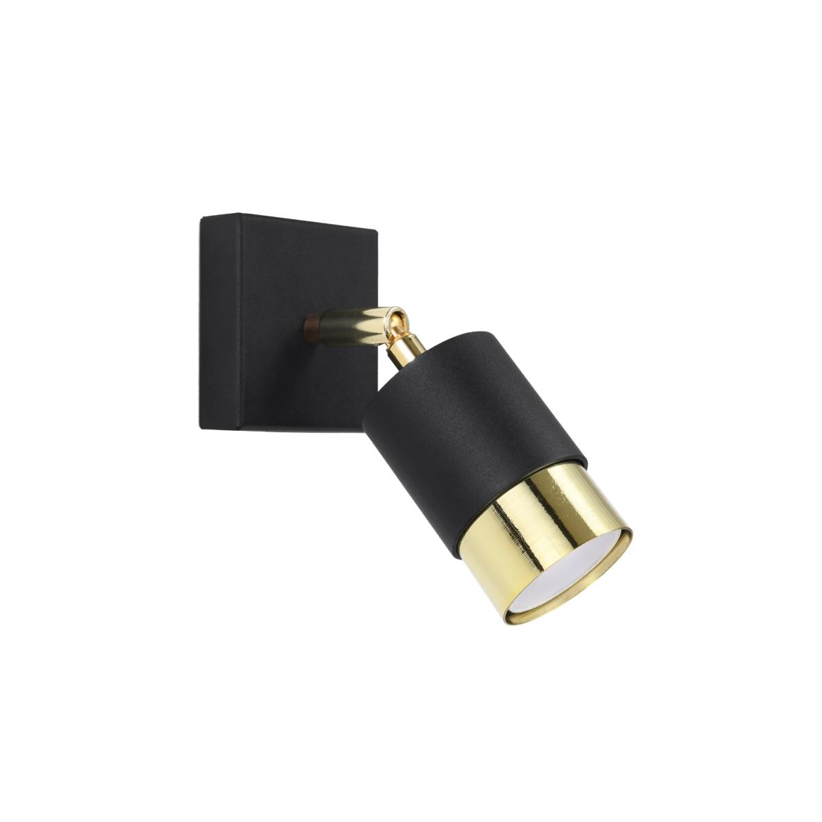 Sollux Aplique NERO negro/dorado 