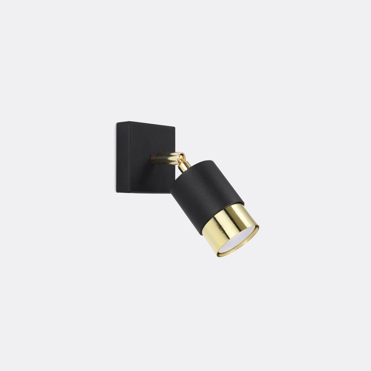 Sollux Aplique NERO negro/dorado 
