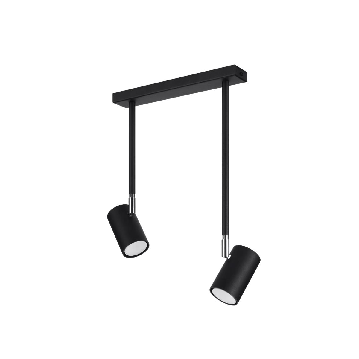 Sollux Lámpara de techo NORANO 2 negro 