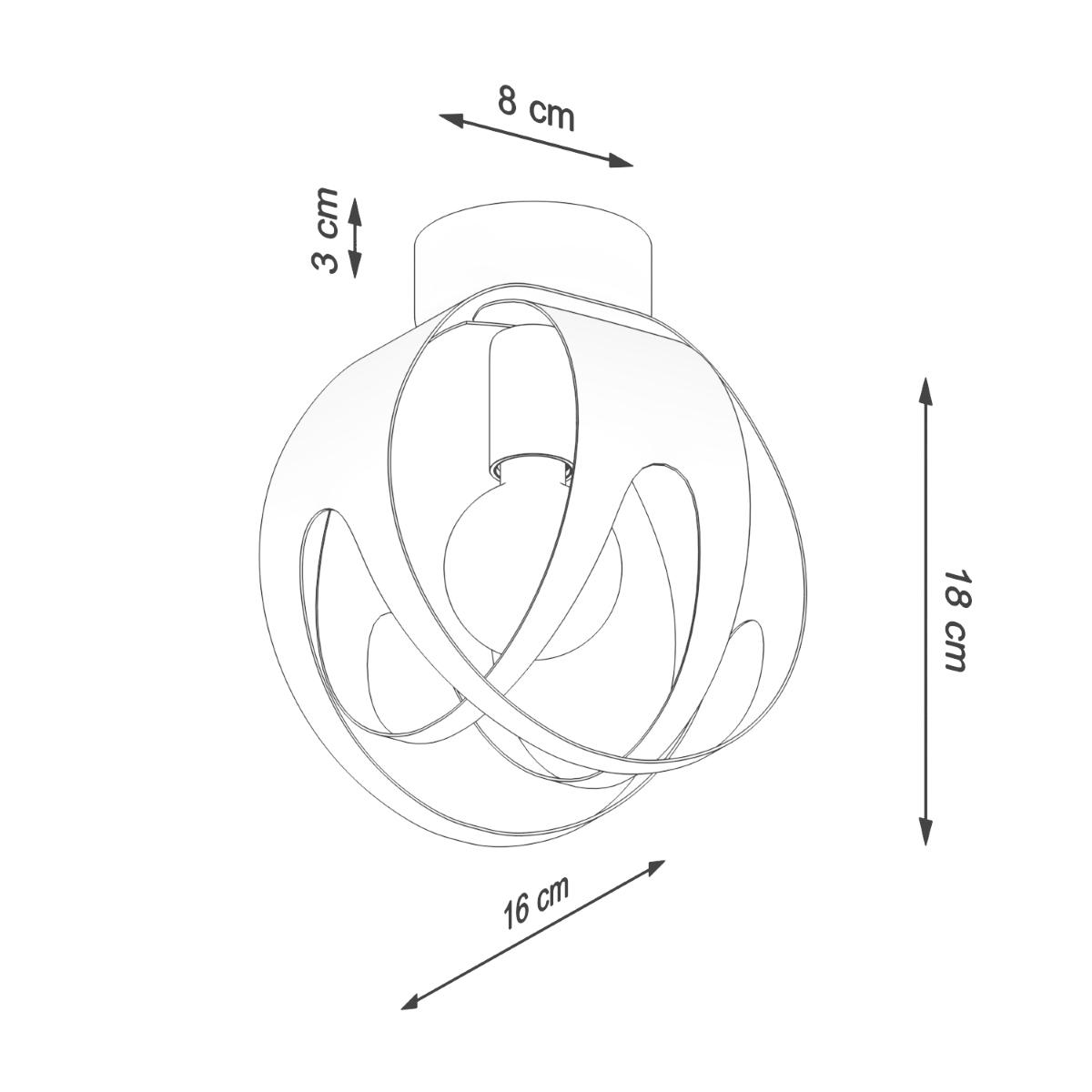 Sollux Lámpara de techo TULOS blanco 