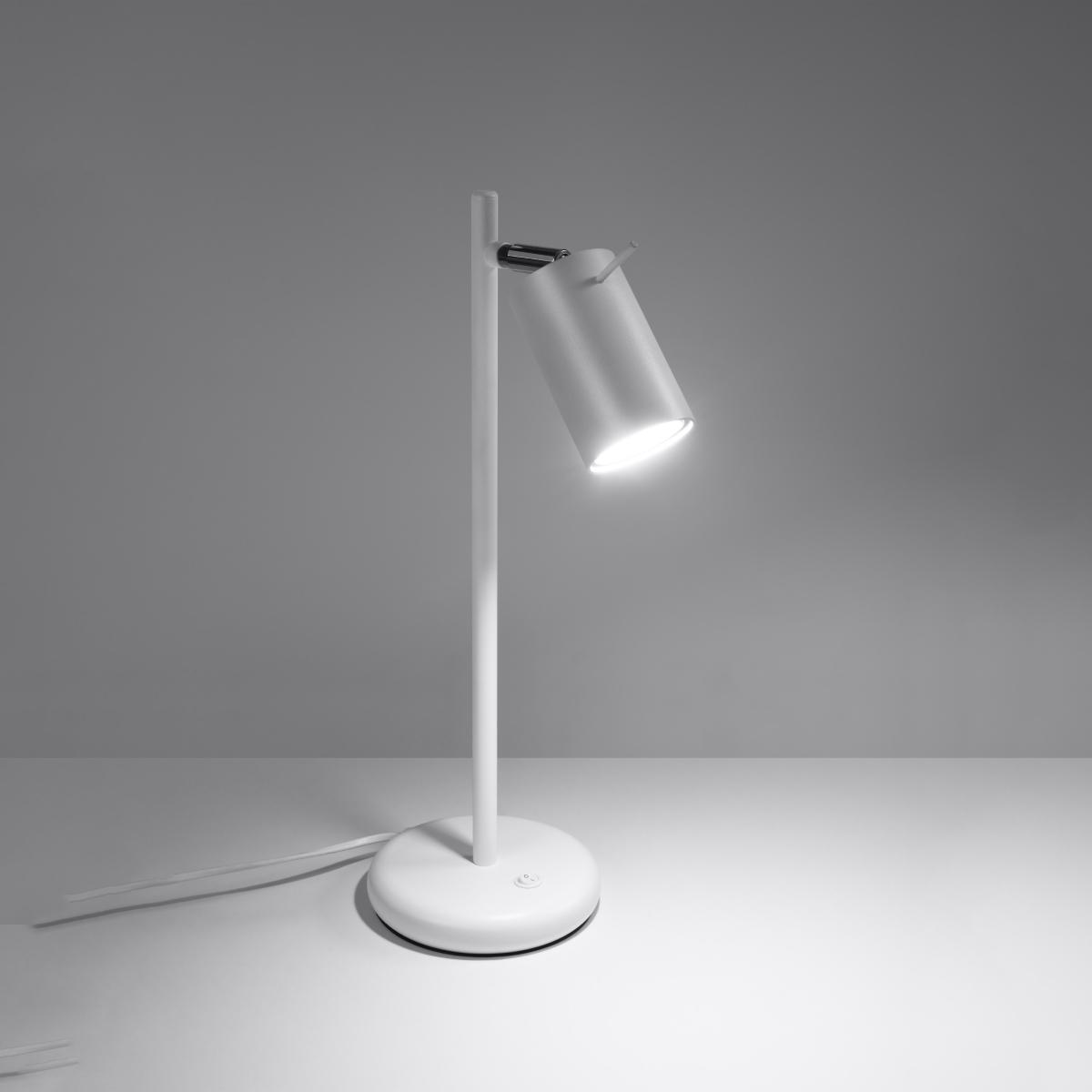 Sollux Lámpara de mesa RING blanca 