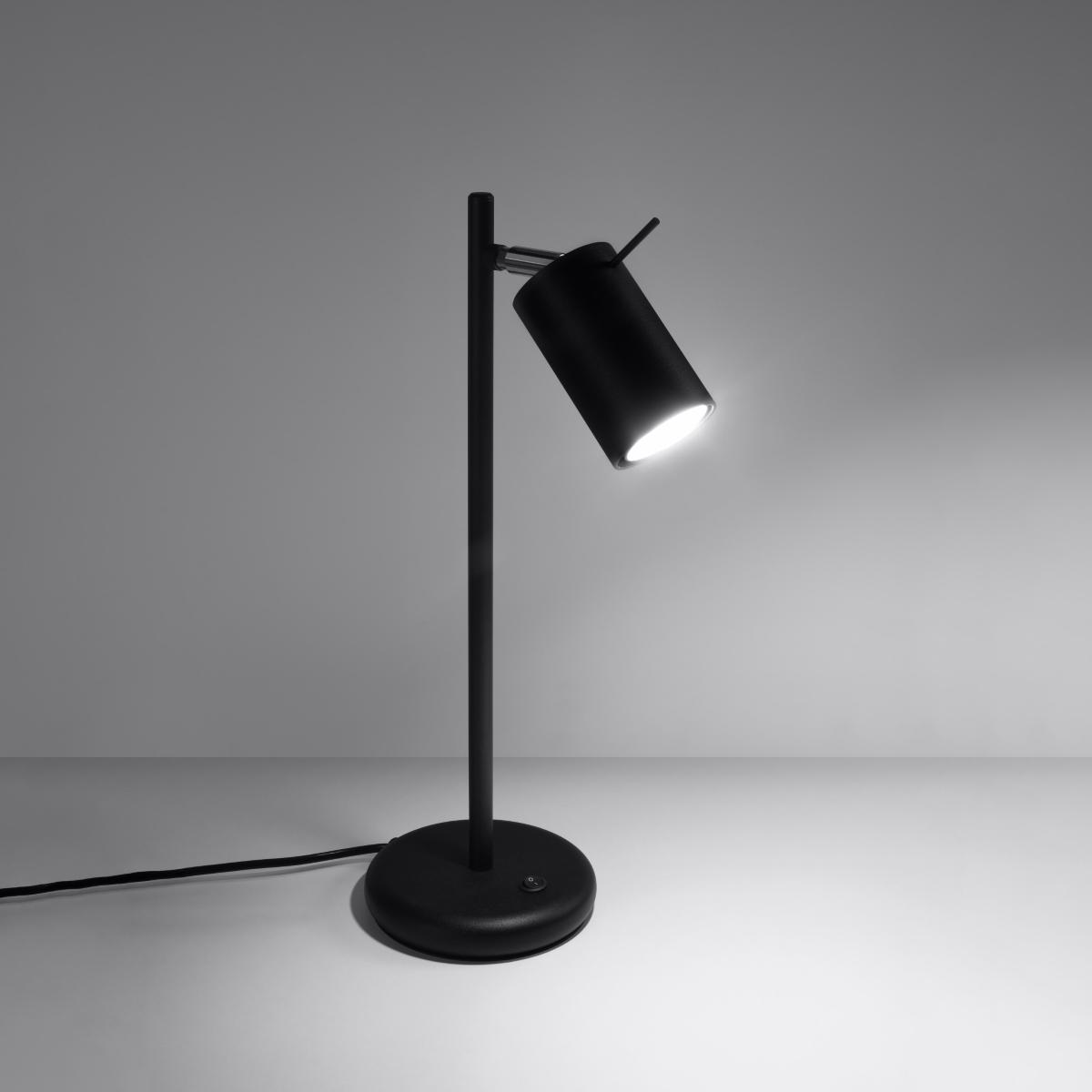 Sollux Lámpara de mesa RING negra 