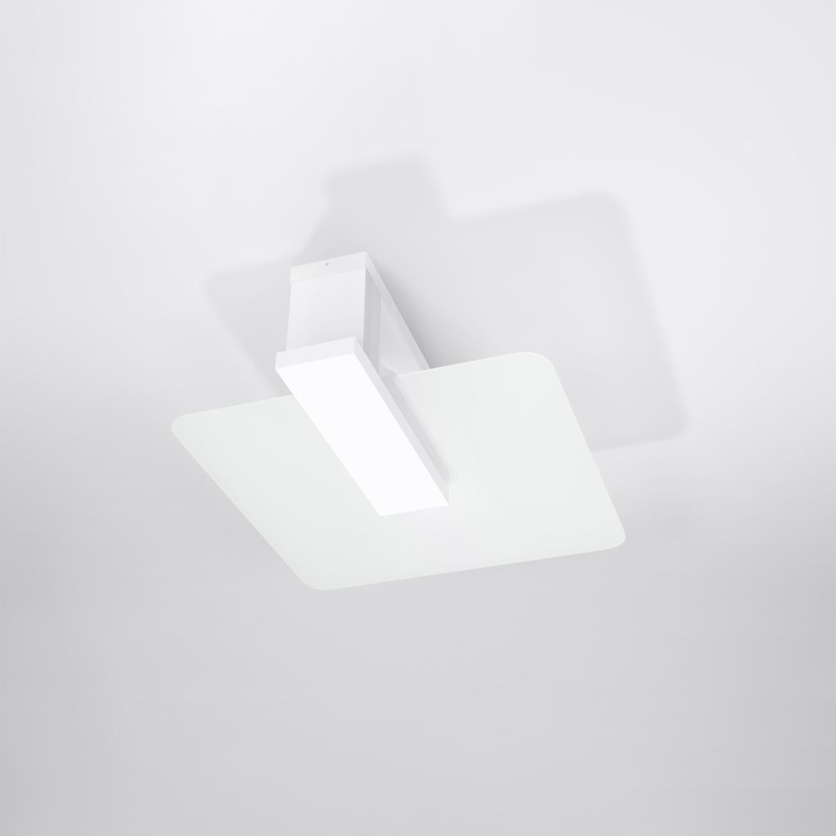 Sollux Lámpara de techo LAPPO blanca 