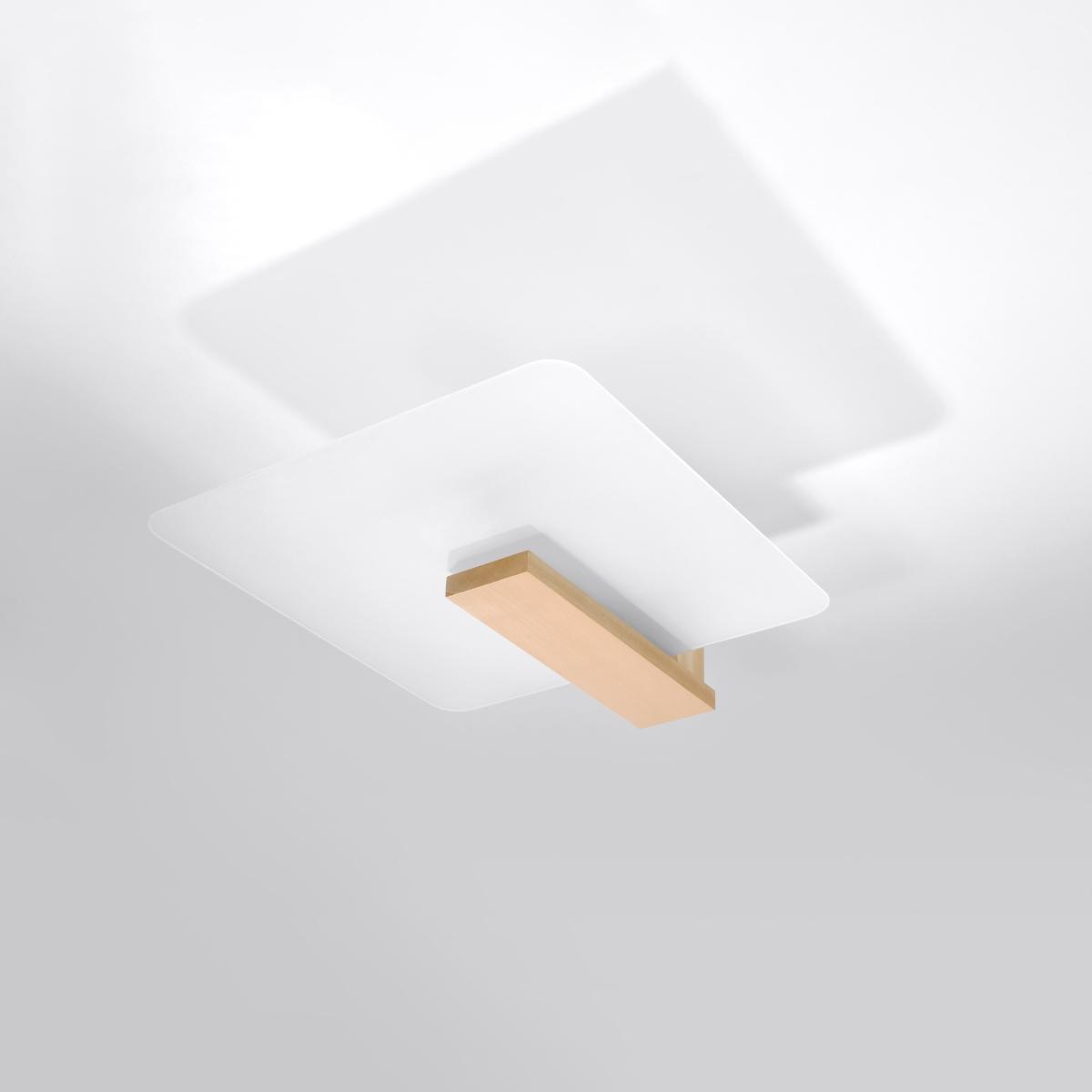 Sollux Lámpara de techo LAPPO madera natural 