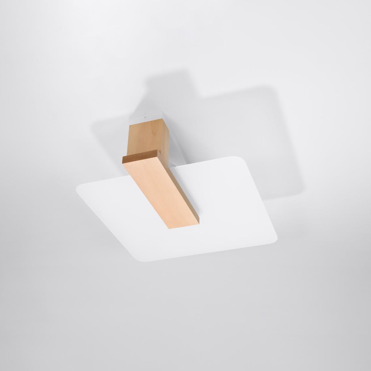 Sollux Lámpara de techo LAPPO madera natural 