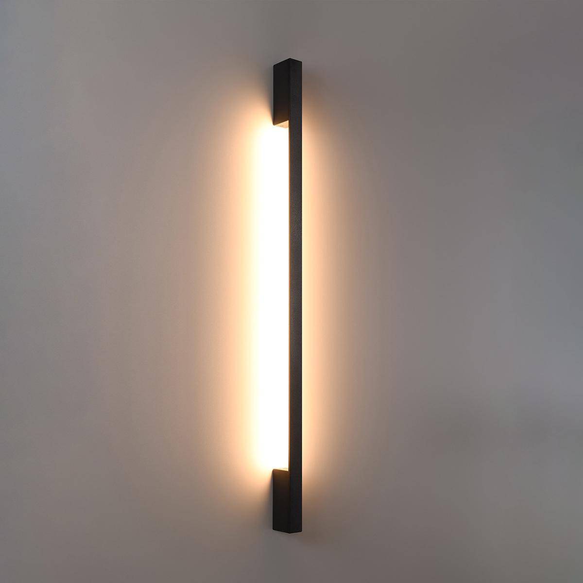 Sollux Aplique SAPPO M negro 3000K 3000K