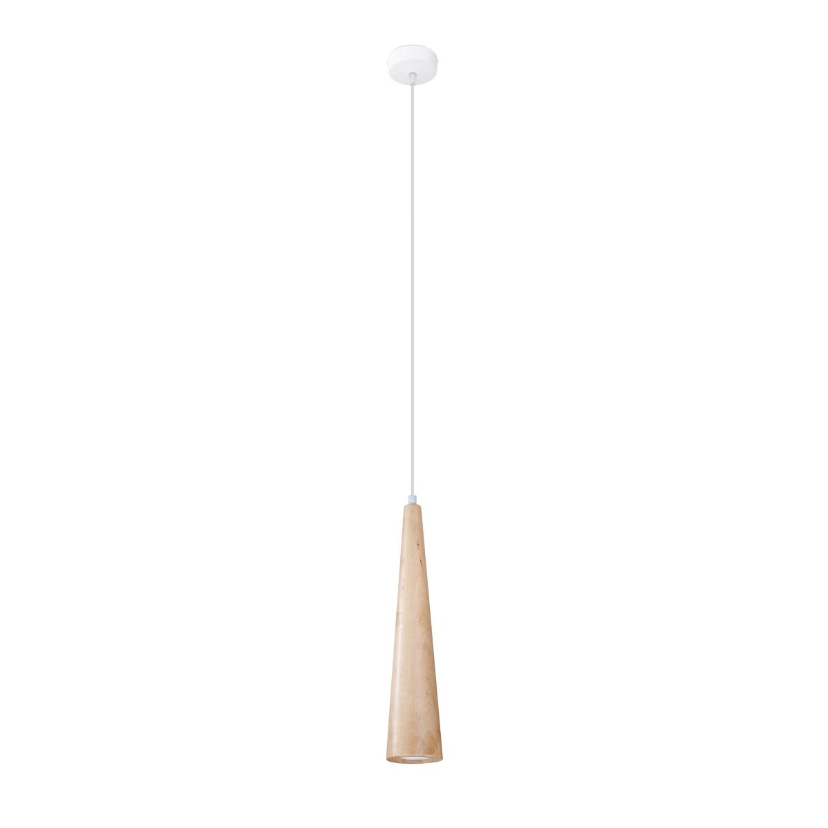 Sollux Lámpara colgante SULA 1 madera natural 