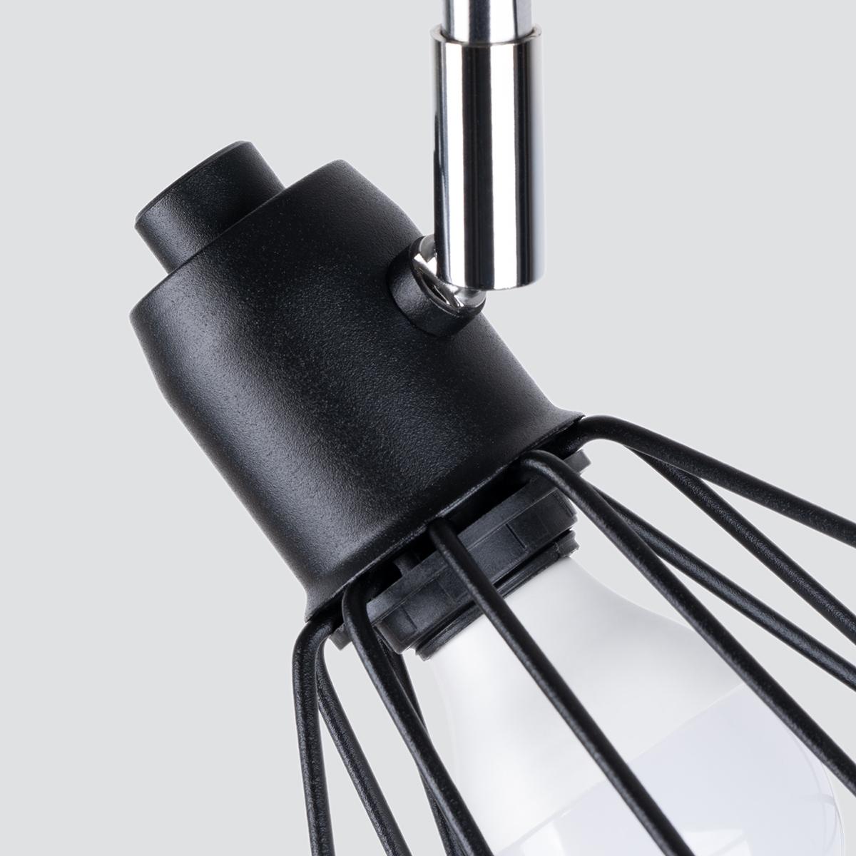 Sollux Lámpara de techo ARTEMIS 3 negro 
