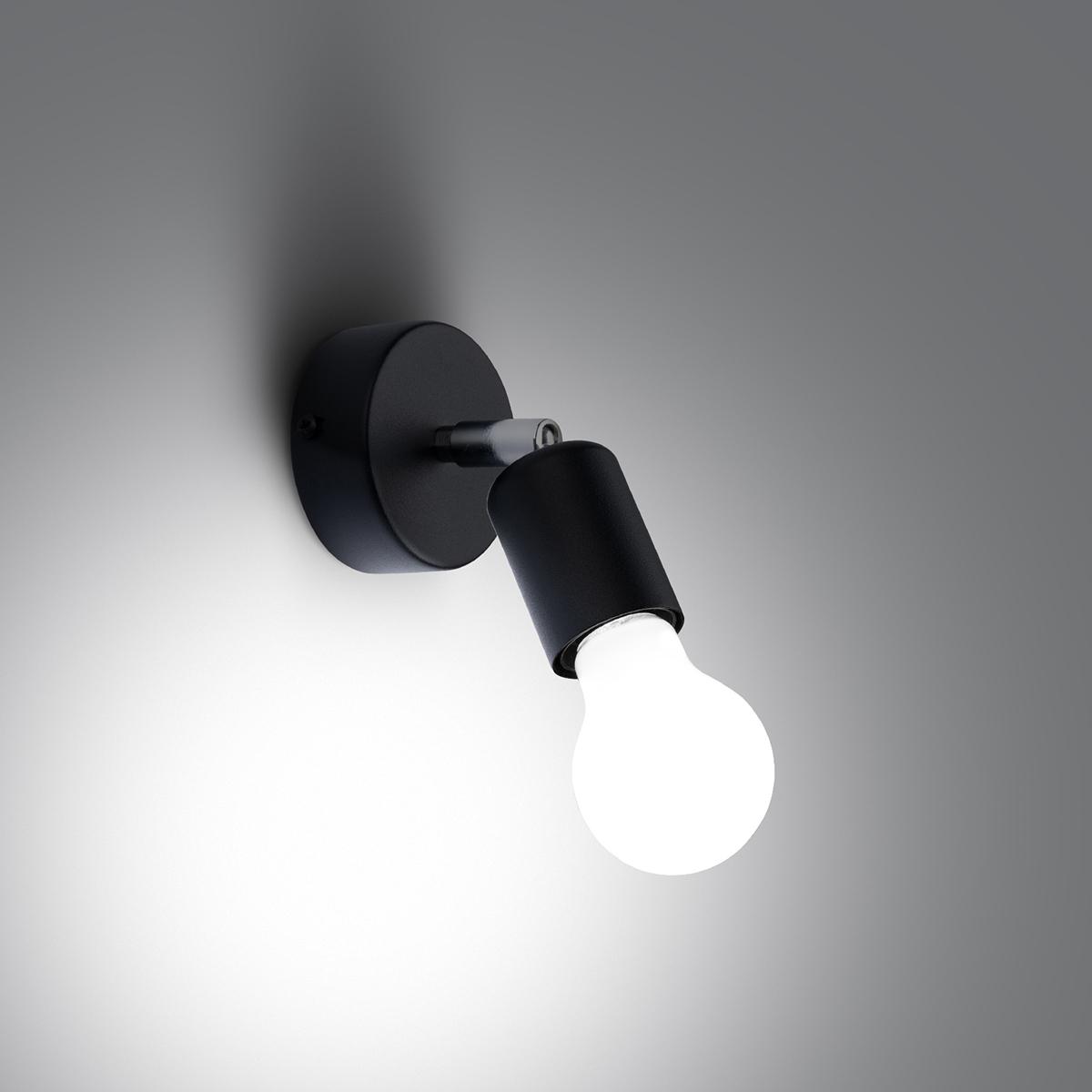 Sollux Aplique FORNES 1 negro 