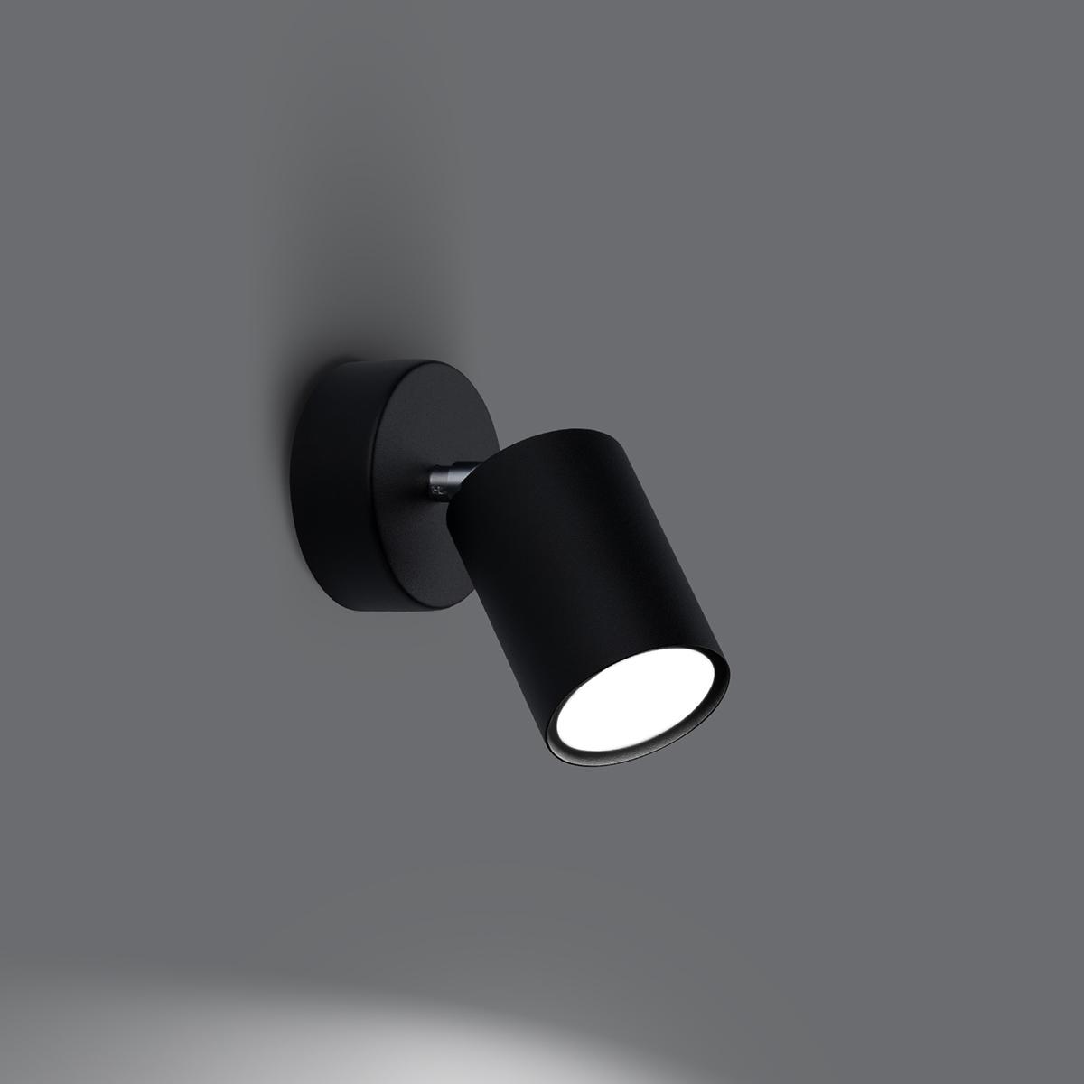 Sollux Aplique LEMMI 1 negro 
