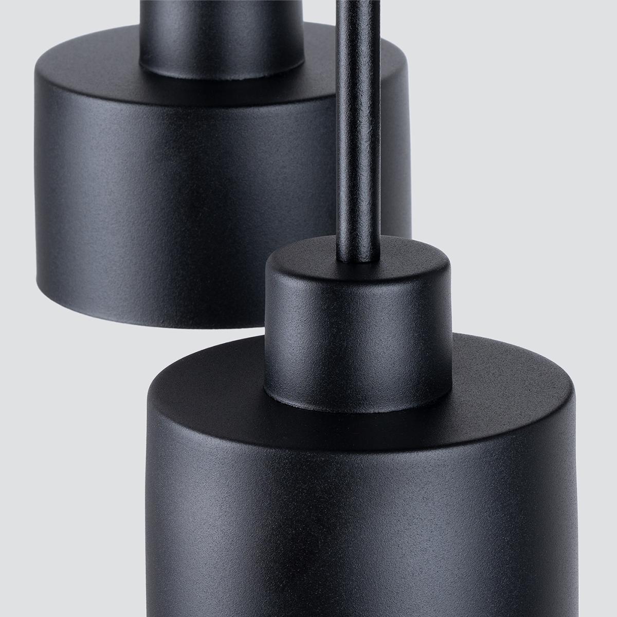 Sollux Lámpara de techo SAVAR 3 negra 