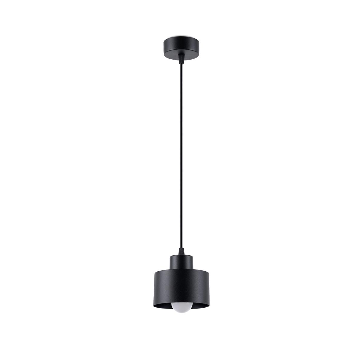 Sollux Lámpara colgante SAVAR 1 negro 