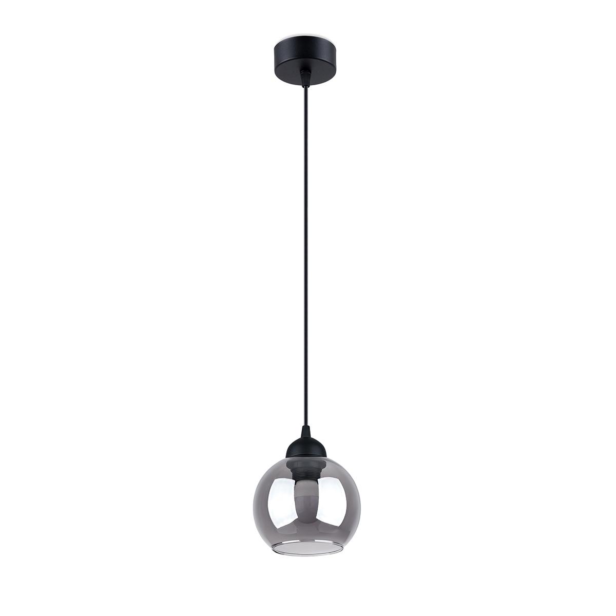 Sollux Lámpara colgante ALINO 1 negro 