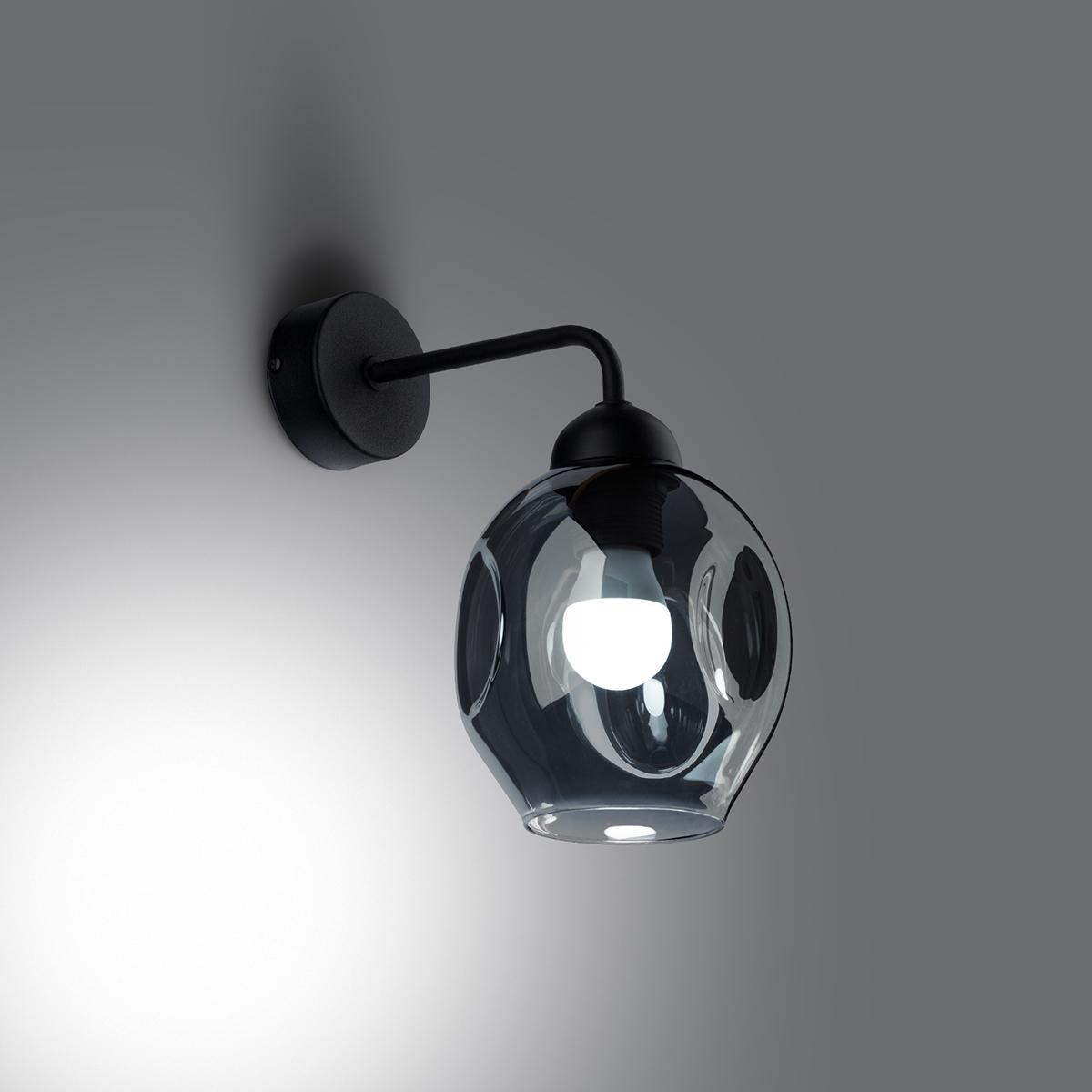 Sollux Aplique FILLAN 1 negro 