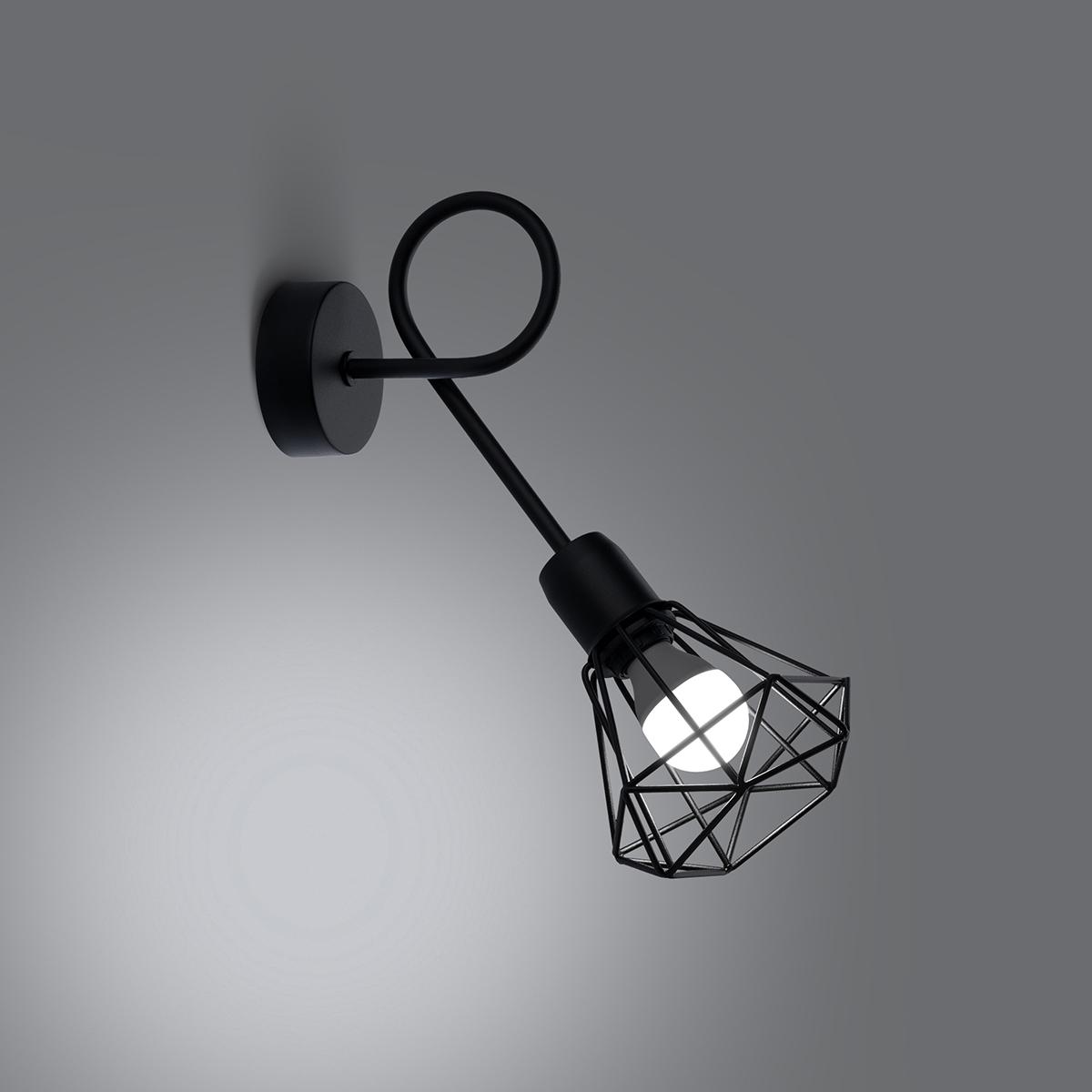 Sollux Aplique ARTEMIS 1S negro 