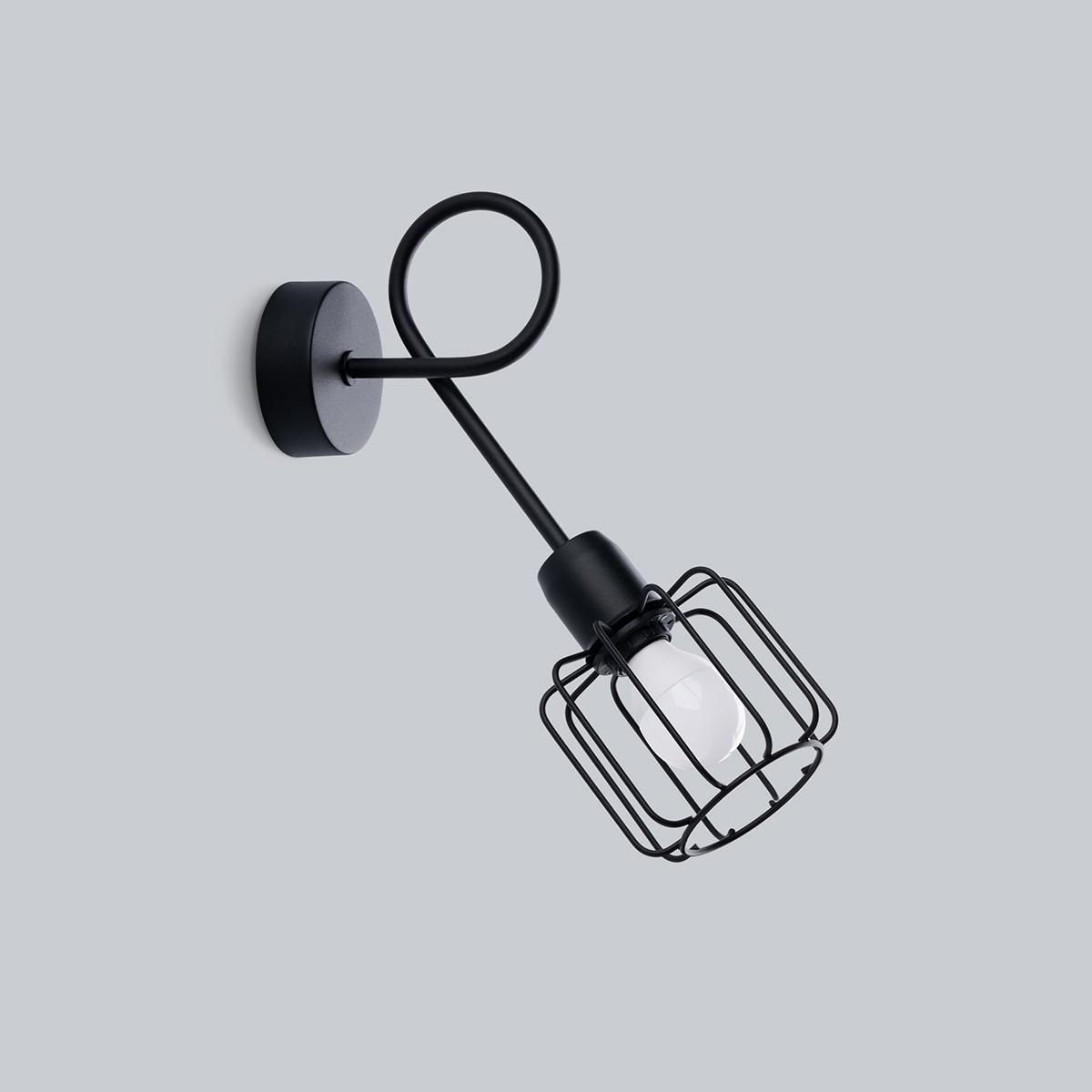 Sollux Aplique BELUCI 1S negro 