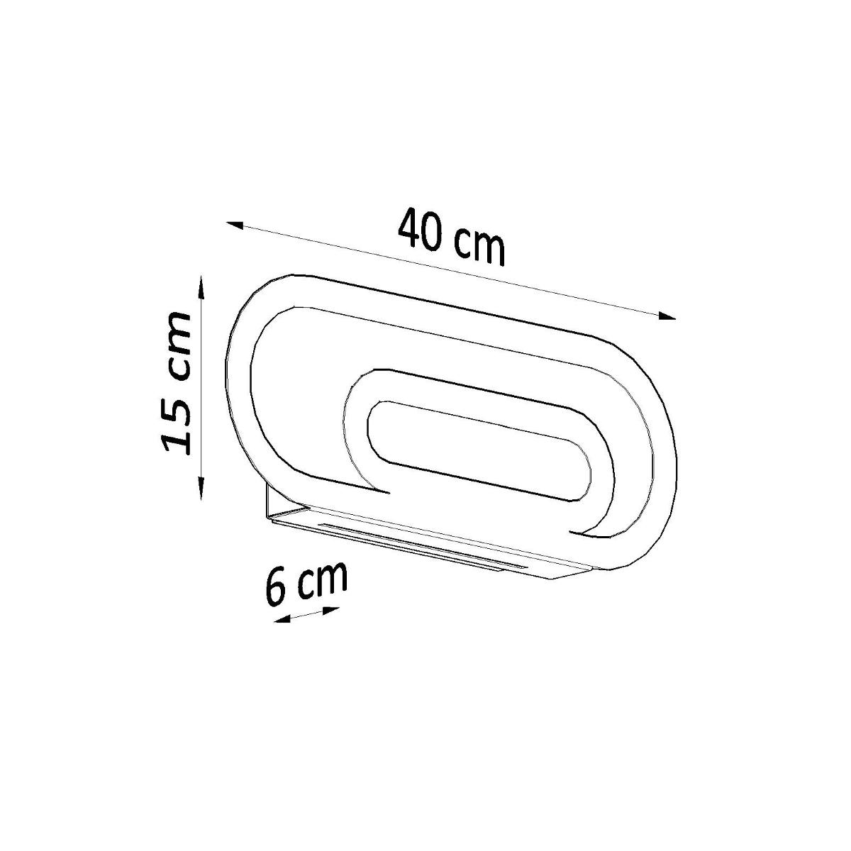 Sollux Aplique SACCON blanco 