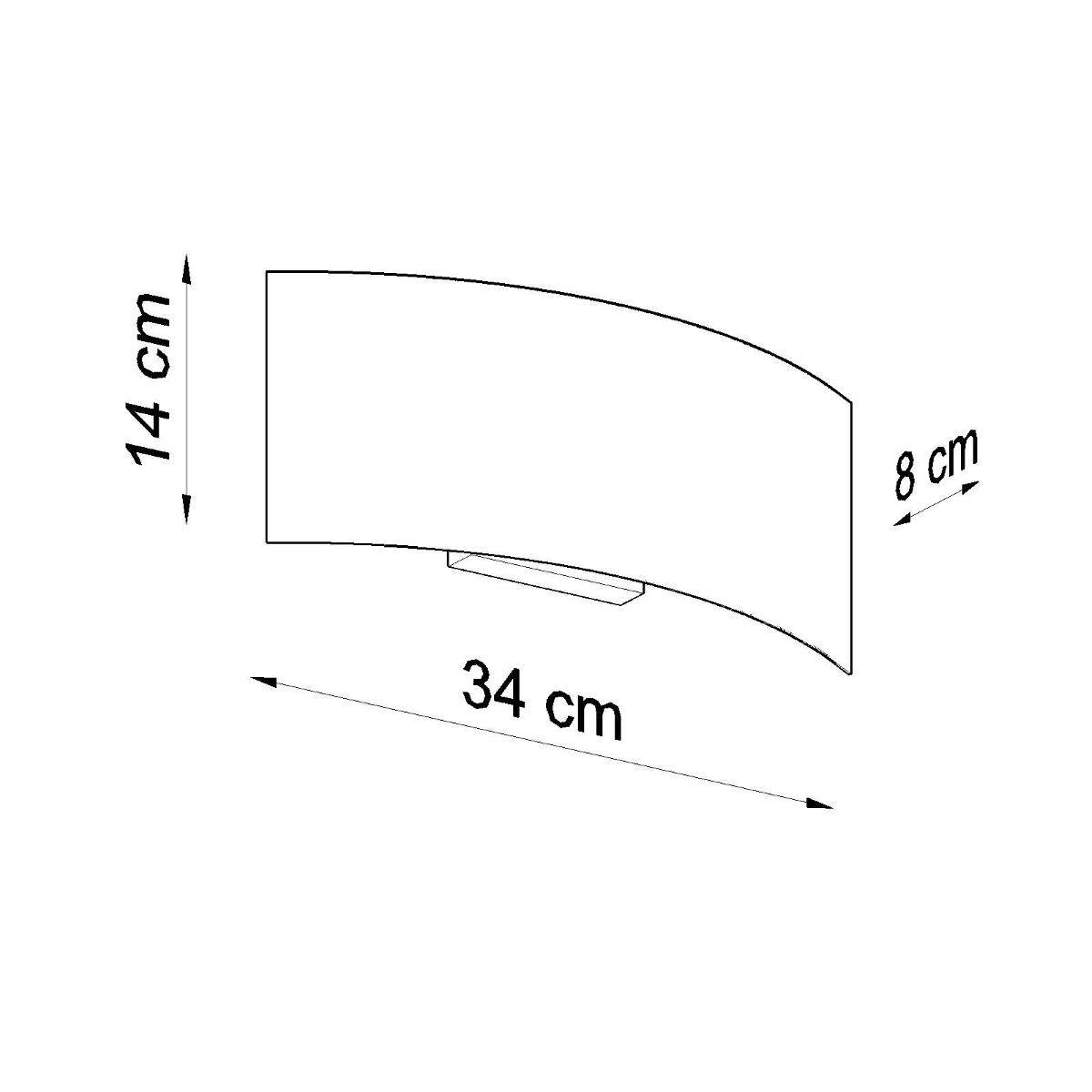 Sollux Aplique MAGNUS negro 