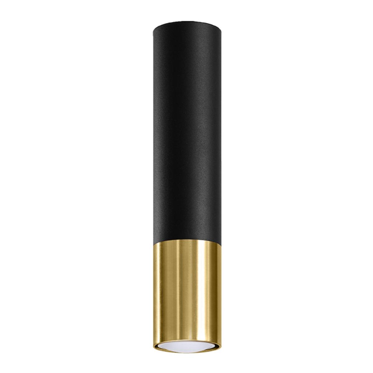 Sollux Lámpara de techo LOOPEZ negro/dorado 