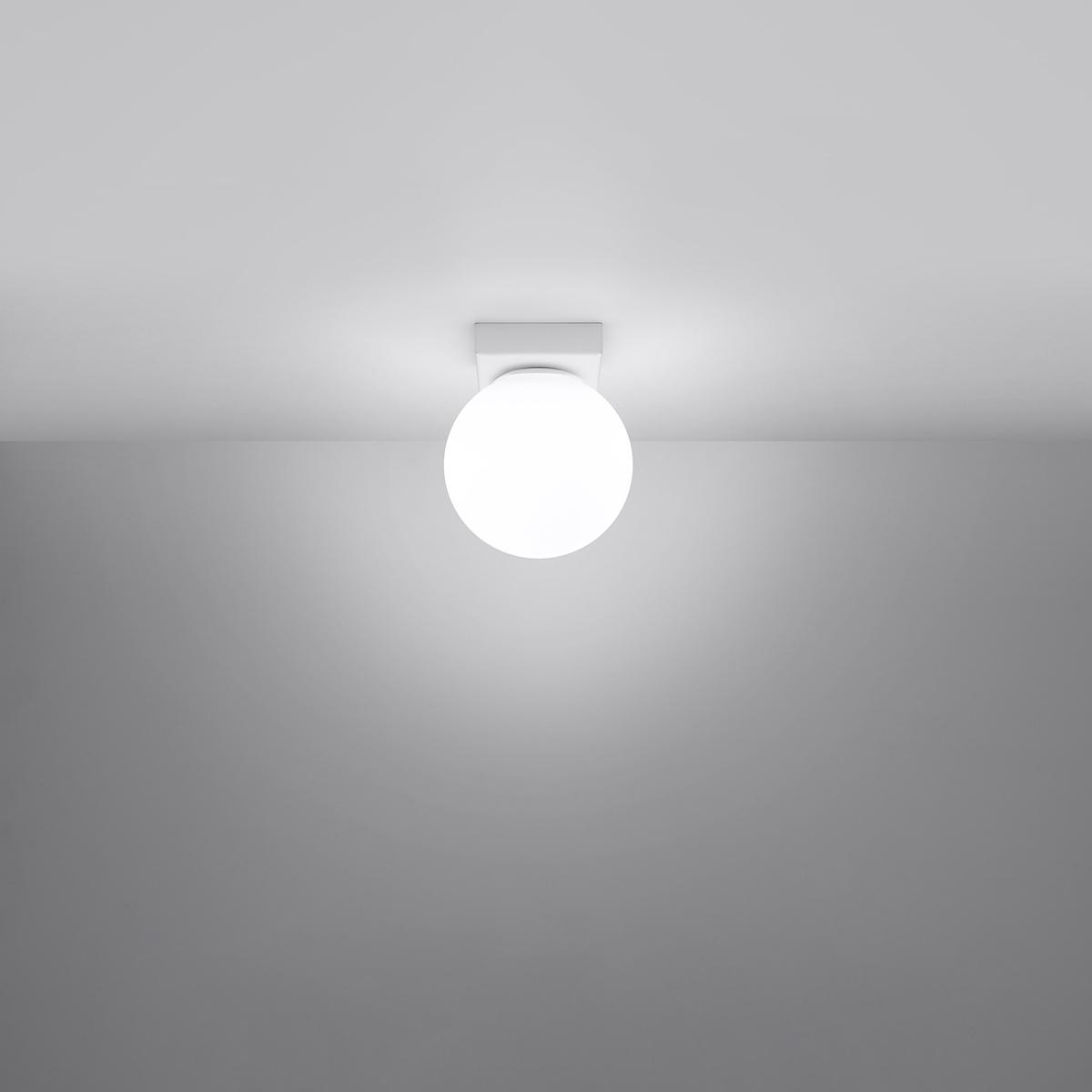 Sollux Lámpara de techo YOLI 1 blanca 