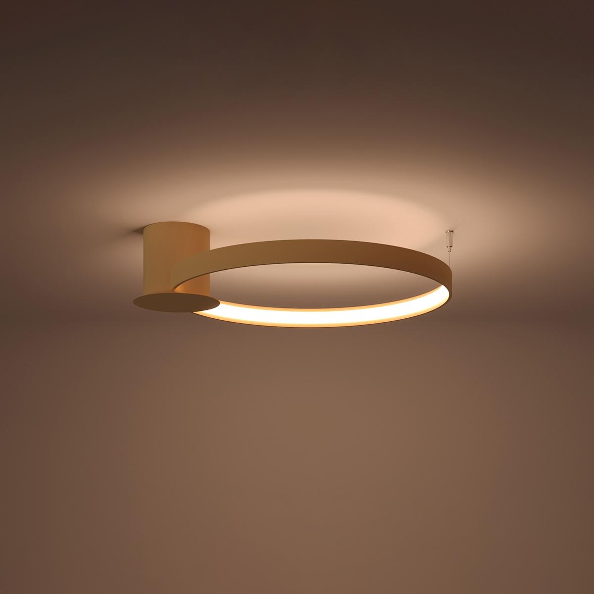 Sollux Lámpara de techo RIO 55 golden LED 3000K 3000K