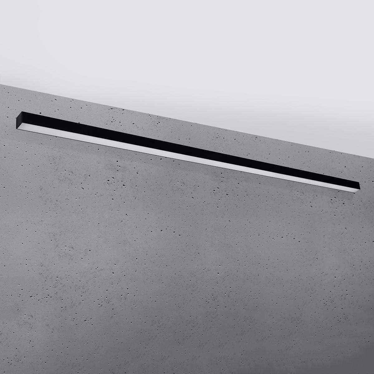 Sollux Aplique PINNE 200 negro 4000K