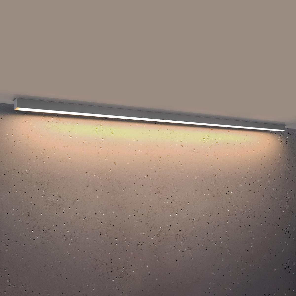 Sollux Lámpara de techo PINNE 200 gris 3000K
