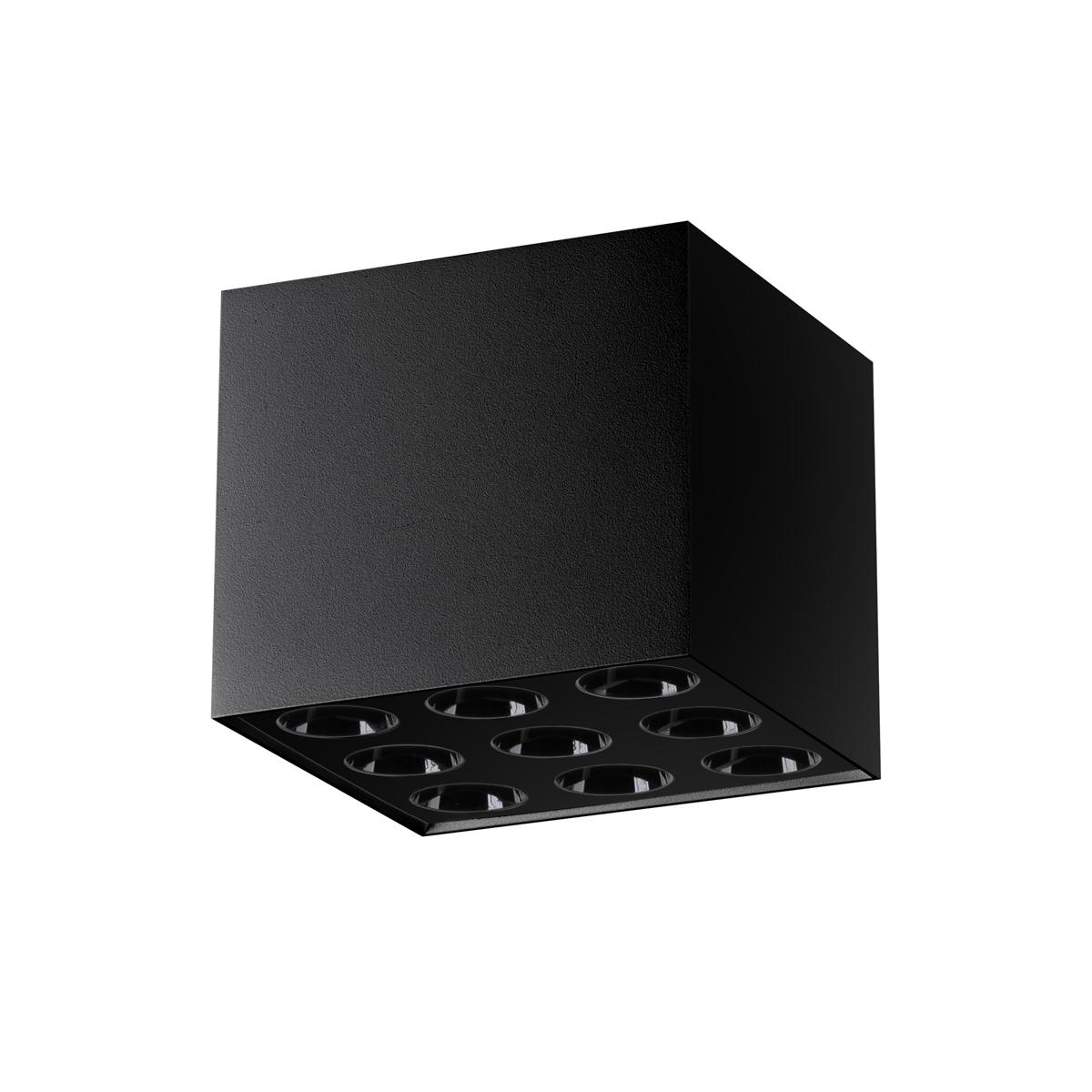 Sollux Lámpara de techo OZZY negro LED 4000K