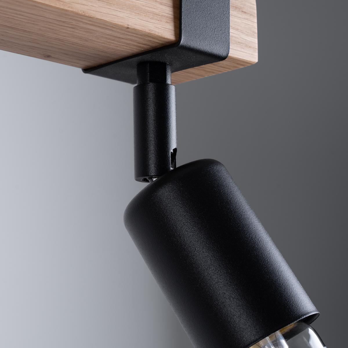 Sollux Lámpara de techo ZUCA 2 negra 