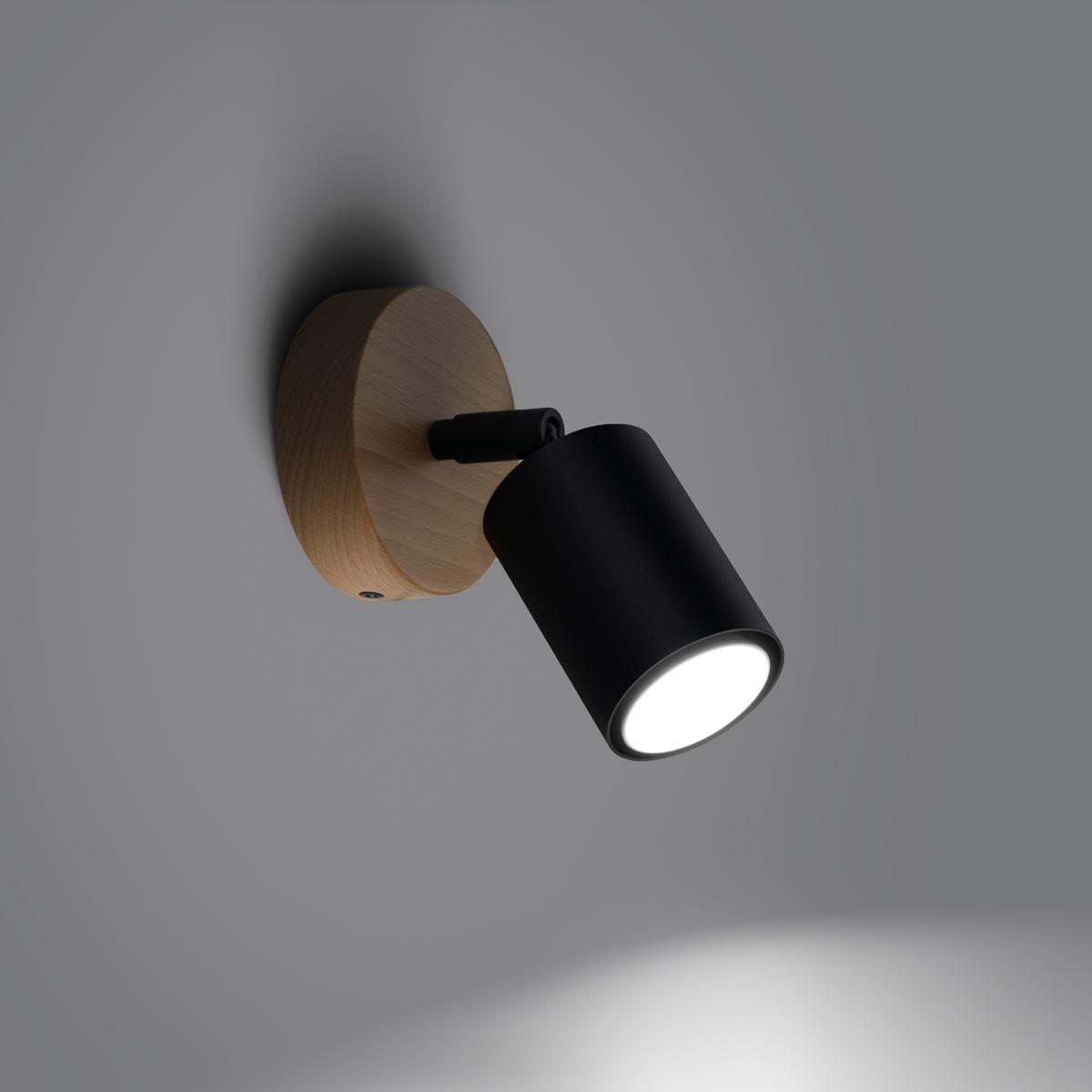 Sollux Aplique VERDO negro 