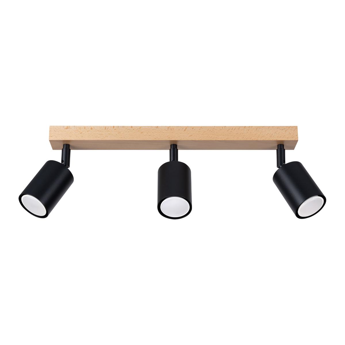 Sollux Plafón VERDO 3L negro 