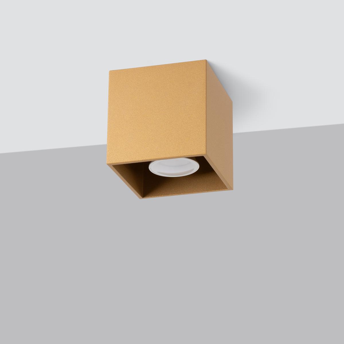 Sollux Lámpara de techo QUAD 1 oro 