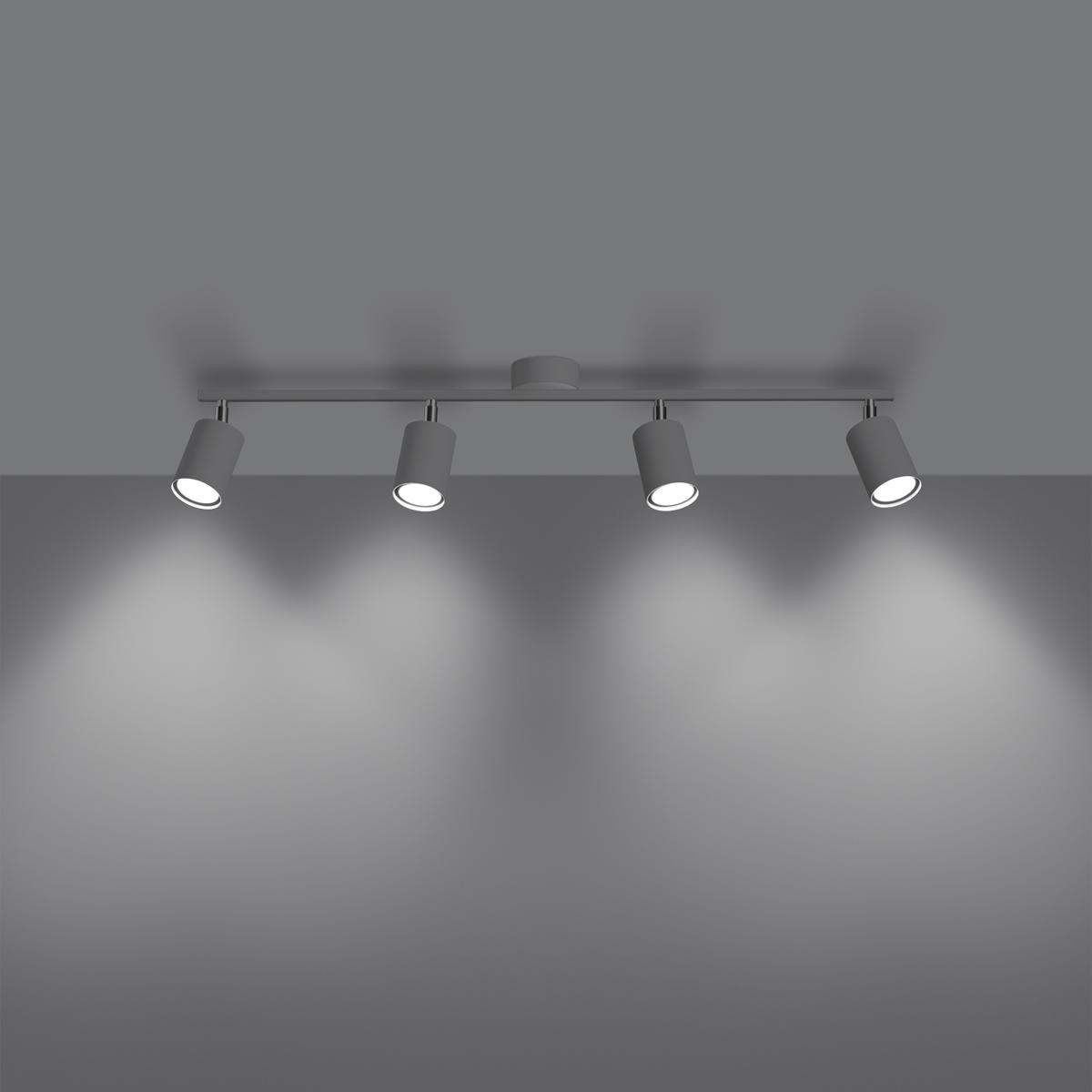 Sollux Lámpara de techo LEMMI 4L blanca 
