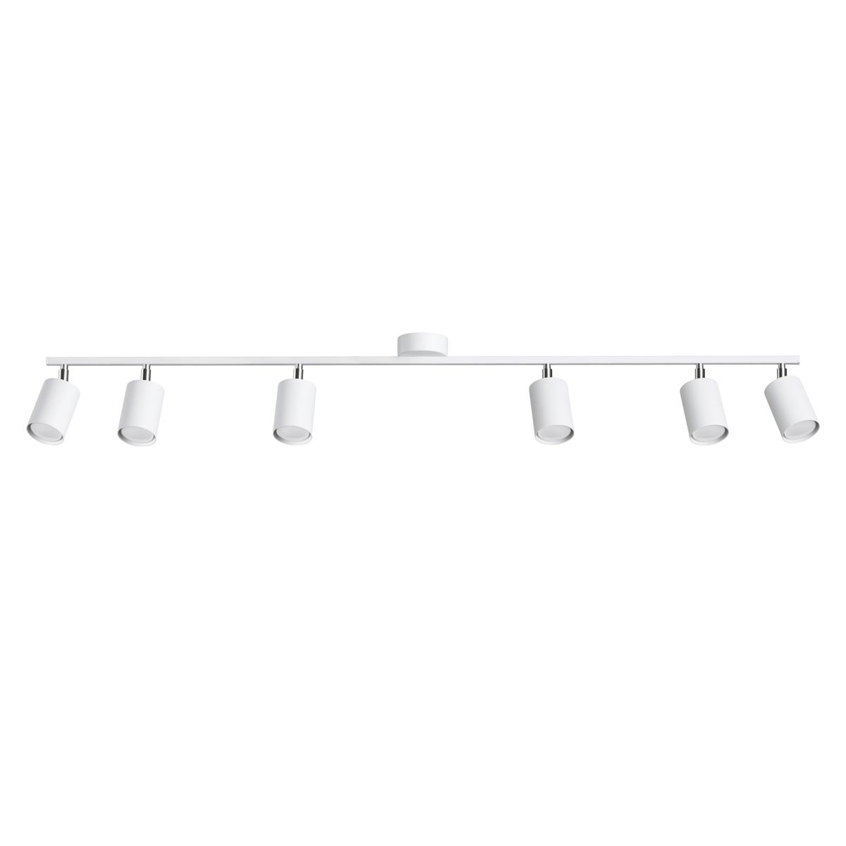 Sollux Lámpara de techo LEMMI 6L blanca 