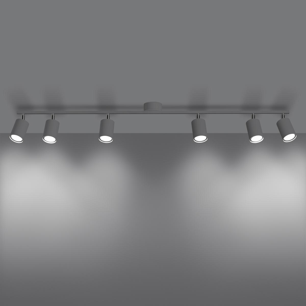 Sollux Lámpara de techo LEMMI 6L blanca 