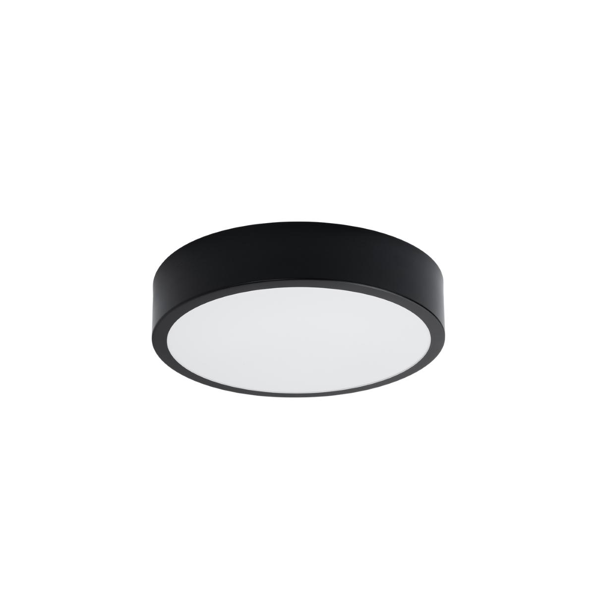 Sollux Plafón ONYX 30 negro LED 3000K 3000K