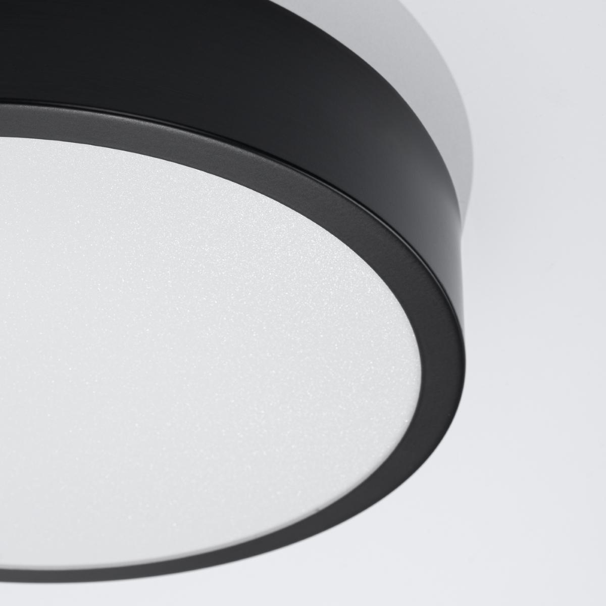 Sollux Plafón ONYX 30 negro LED 3000K 3000K